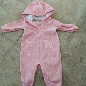 Fleece infant onesie